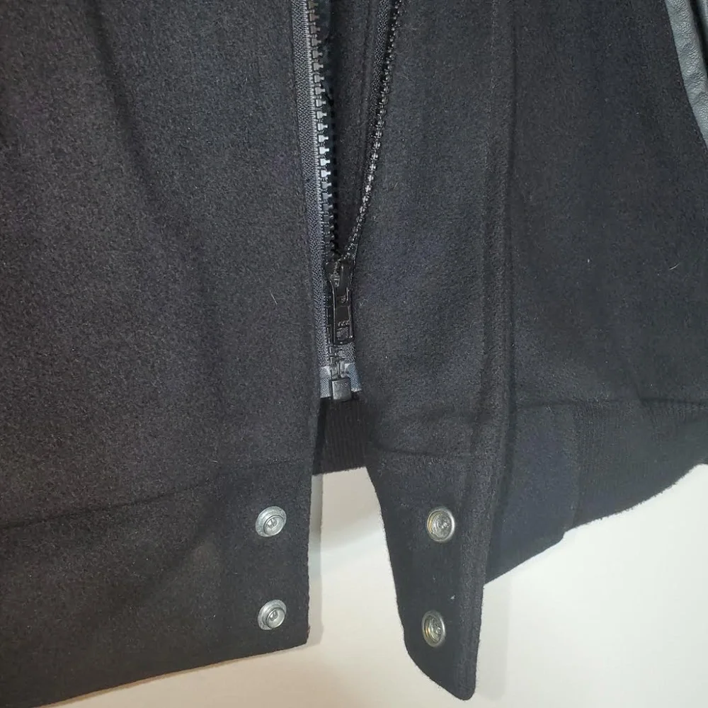 Vintage Ford UAW; Milan Plant, L; Wool Blend; Leather; Varsity Letterman Jacket - Picture 8 of 13